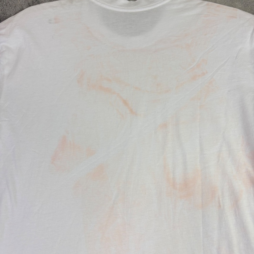 Calme by Johnny Was XS White Light Tie Dye Short Sleeve Boxy Crewneck T-Shirt - Picture 2 of 10